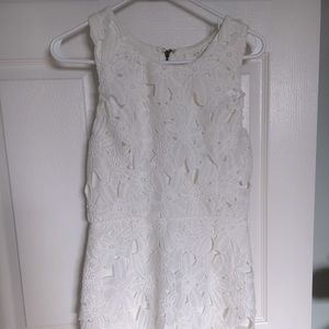 ASTR White Mid-Thigh Dress
